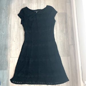 Sharagano lace little black dress